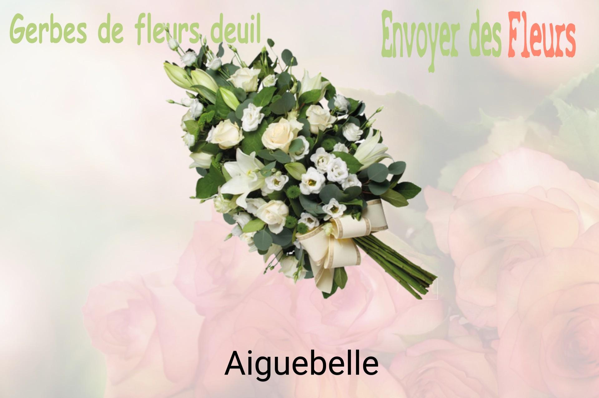 Gerbe de fleurs de deuil livrée à Aiguebelle